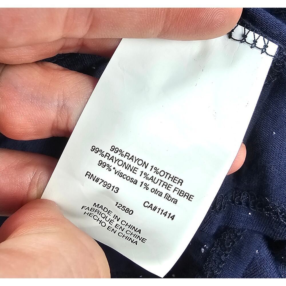 NWT a pea in the pod navy blue speckled nursing maternity pumping tank Sz S NEW - Picture 5 of 7